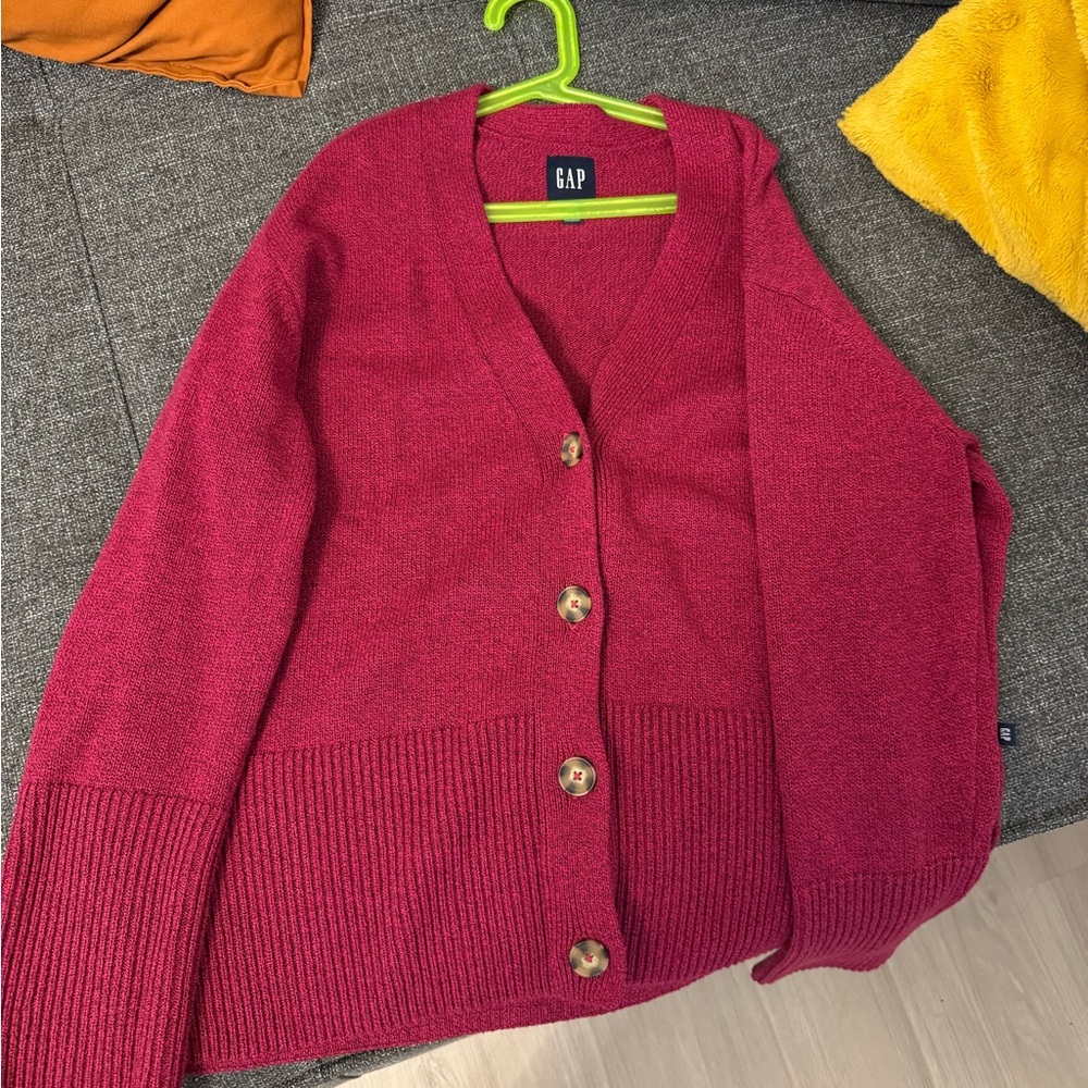 GAP Women's Deep Pink Cardigan